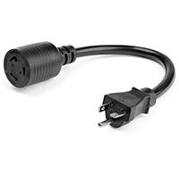 StarTech 1FT NEMA-L5-20R To NEMA-5-20P Power Adapter Cable - Zwart