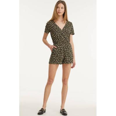 ONLY playsuit ONLMAY met all over print groen/zwart ONLY playsuit ONLMAY met all over print groen/zwart