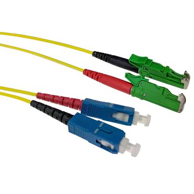 ACT RL3102 Glasvezel Patchkabel Duplex LSZH Singlemode - E2000/APC SC/UPC 9/125µm OS2 - 2 meter
