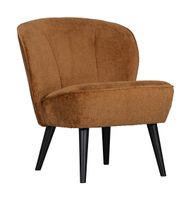 WOOOD Fauteuil Sara Chenille - Cognac - Velvet - thumbnail