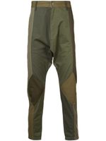 Mostly Heard Rarely Seen pantalon à design patchwork - Vert - thumbnail