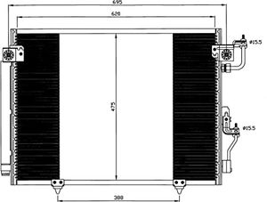 Condensor, airconditioning 35619