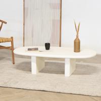 Salontafel Gin Beige Deens Ovaal 130cm - Giga Meubel - thumbnail