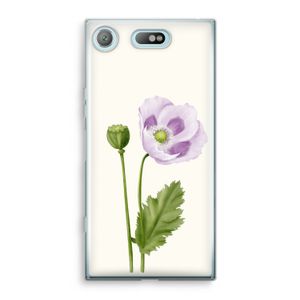 Purple poppy: Sony Xperia XZ1 Compact Transparant Hoesje