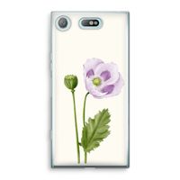 Purple poppy: Sony Xperia XZ1 Compact Transparant Hoesje