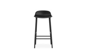 Normann Copenhagen Form Barkruk Low 75 cm - Staal - Zwart