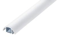 Mini Design aluminium kabelgoot voor bijvoorbeeld luidspreker - 30mm breed van ALUNOVO (Lengte: 80cm, wit mat RAL9003)