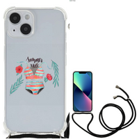 iPhone 14 Stevig Bumper Hoesje Boho Summer