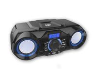 SG-1 CD-speler, draagbare cd-speler met led-lichteffecten, MP3-afspelen, Bluetooth, FM-radio, SD-geheugenkaart, USB-ingang, SD-speler