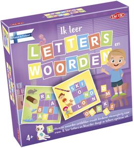 Tactic leerspel letters en woorden junior karton paars 119-delig