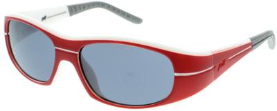 Jill Sport sportzonnebril unisex rechthoekig cat. 3. rood/grijs