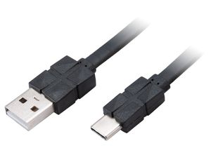 Akasa AK-CBUB43-03BK USB-kabel 0,3 m USB 2.0 USB A USB C Zwart