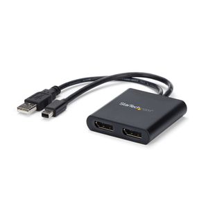 StarTech.com Mini DisplayPort naar DisplayPort multi-monitor splitter 2 poorts MST hub