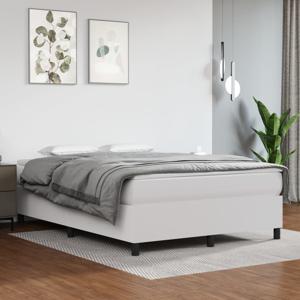 Boxspring met matras kunstleer wit 140x200 cm SKU: V3144609