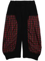 Black Comme Des Garçons pantalon à motif tartan - Noir - thumbnail