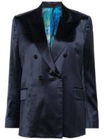 Paul Smith blazer croisé à revers pointus - Bleu