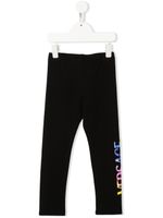 Versace Kids legging à logo imprimé - Noir - thumbnail