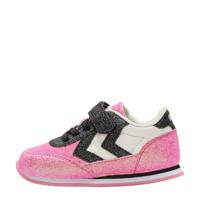 hummel Reflex Glitter sneakers roze/zwart