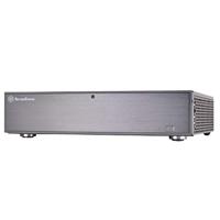 SilverStone SST-ML04B-C - Milo Slim HTPC Micro ATX Silent computerbehuizing, afsluitbaar, USB Type C-connector op I/O-poort, zwart, 10181