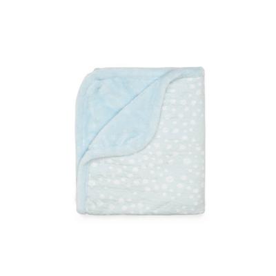 Snoozebaby Wiegdeken Dubbellaags - Cloudy Blue