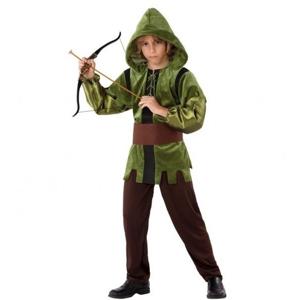 Robin Hood kostuum 3-delig - voor kinderen - Verkleedkleding - Carnaval - groen 140 (10-12 jaar)  -