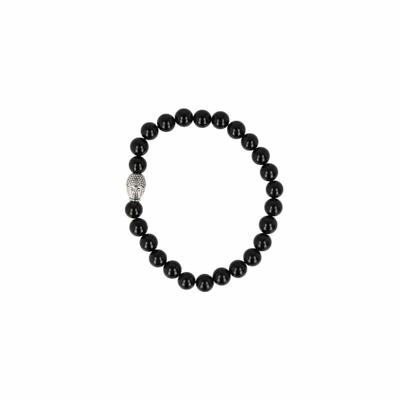 Edelsteen Armband Onyx met Boeddha Edelsteen Armband Onyx met Boeddha