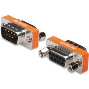 Digitus ZERO MODEM ADAPTER D-SUB9 METAL HOUSING M/F VGA (D-Sub) VGA (D-Sub) Oranje, Zilver