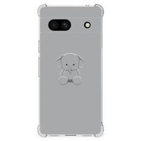 Google Pixel 7A Stevig Bumper Hoesje Grijs Baby Olifant - thumbnail