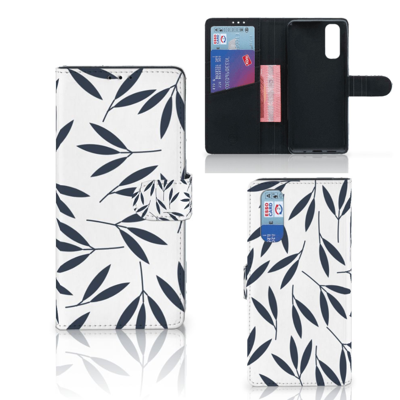OPPO Find X2 Hoesje Leaves Blue OPPO Find X2 Hoesje Leaves Blue