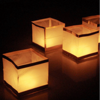 8x stuks Water lampionnen 15 cm