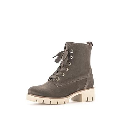 Gabor DAMES Enkellaarzen, Vrouwen Combat Laarzen,verwisselbaar voetbed,veterlaarzen,winterlaarzen,winterschoenen,Bruin (braun) / 18,38.5 EU / 5.5 UK