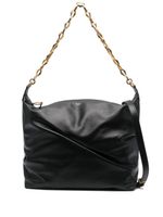 Jimmy Choo sac porté épaule Diamond en cuir - Noir - thumbnail