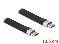 DeLOCK 85770 USB-kabel 0,135 m USB 3.2 Gen 2 (3.1 Gen 2) USB C Zwart - thumbnail