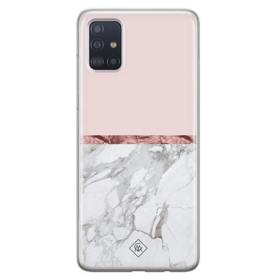 Samsung Galaxy A71 siliconen telefoonhoesje - Rose all day Samsung Galaxy A71 siliconen telefoonhoesje - Rose all day