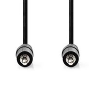 Nedis Stereo-Audiokabel | 3,5 mm Male | 3,5 mm Male | Vernikkeld | 0.50 m | Rond | Zwart | Label - CAGL22000BK05 - thumbnail