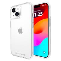 CASE-MATE Stoer iPhone 15-hoesje - transparant [12 meter valbescherming] [Compatibel met draadloos opladen] Slank telefoonhoesje voor iPhone 15 6,1 inch, schokabsorberende hoes met anti-vergeling,