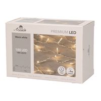 Kerstverlichting warm wit 180 leds met dimmer en timer functie 1800 cm - thumbnail