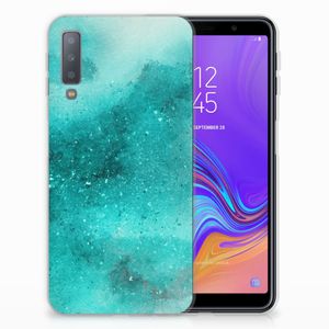 Hoesje maken Samsung Galaxy A7 (2018) Painting Blue