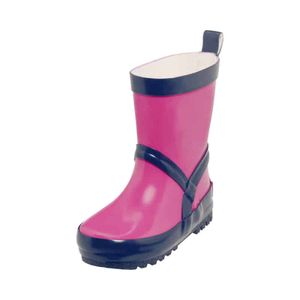 Playshoes regenlaarzen uni Fuchsia Marine Streep Maat