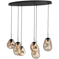 Masterlight Hanglamp Lava Oval 6x goud glas 2764-05-130-50-60222 - thumbnail