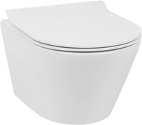 Ben Stelvio hangtoilet compact met Xtra glaze+ en Free flush en toiletbril Wit - thumbnail