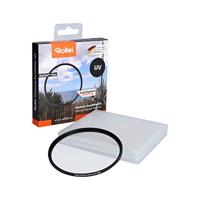 Rollei Premium Circulair uv-filter 62 mm - uv-filter en beschermingsfilter met aluminium ring, gemaakt van gorillaglas met speciale coating - afmetingen: 62.mm