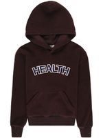 Sporty & Rich hoodie en polaire à patch slogan - Marron