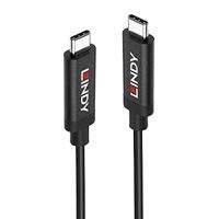 LINDY 43348 – USB Type-C 3.2 Gen 2 type C/C actieve kabel, 3 m – actieve kabel voor videosignalen en gegevensoverdracht tot 10 Gbps, ondersteunt DisplayPort 1.4 High Resolution, UHD tot 8K 7680x4320@60Hz