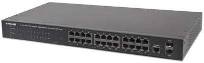 Intellinet 560559 netwerk-switch Managed Gigabit Ethernet (10/100/1000) Power over Ethernet (PoE) Zwart Intellinet 560559 netwerk-switch Managed Gigabit Ethernet (10/100/1000) Power over Ethernet (PoE) Zwart
