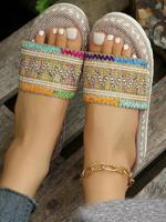 Pu Plain Summer Slide Sandals - thumbnail