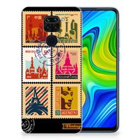 Xiaomi Redmi Note9 Siliconen Back Cover Postzegels - thumbnail