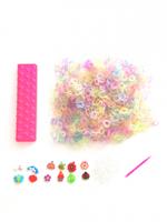 Loom Twister loombands glitter startersset roze 2400-delig