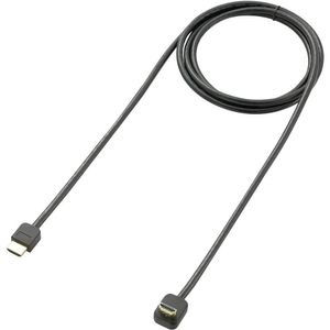 SpeaKa Professional SP-7870508 HDMI-kabel HDMI Aansluitkabel HDMI-A-stekker, HDMI-A-stekker 0.30 m Zwart 4K UHD, Audio Return Channel (ARC), Vergulde