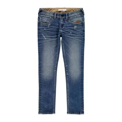 NAME IT regular fit jeans NKMROSS met slijtage blue denim